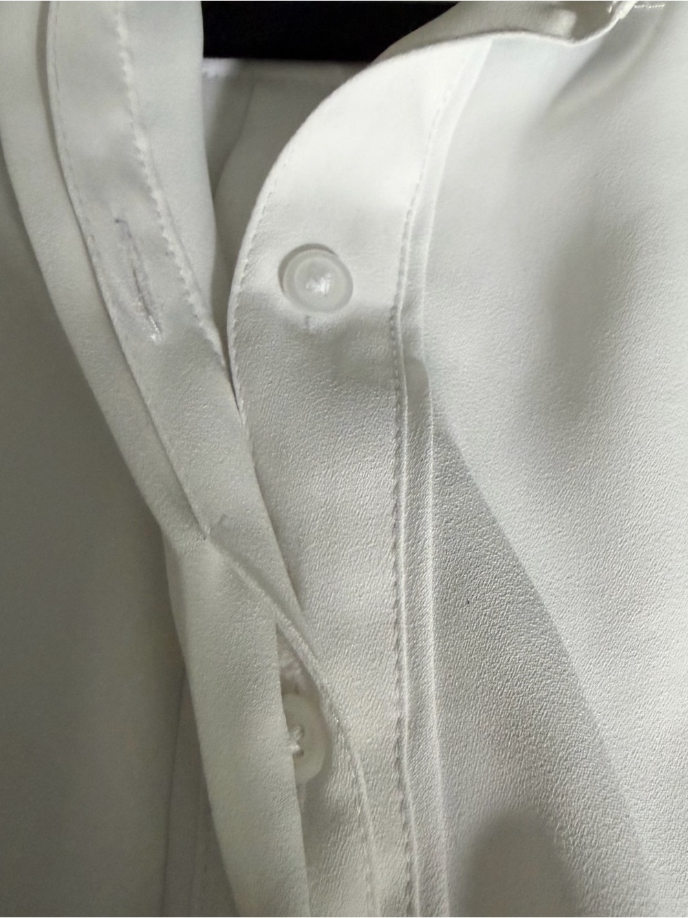 Express Portofino White Button Down Collared Blouse – Classic Workwear Top - Picture 5 of 10